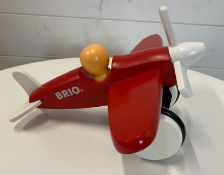 A wooden Brio plane (35cm X 35cm)