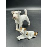 A Bing & Gondahl of Denmark porcelain dog and one other