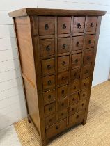 A Chinese style medicine cabinet (H148cm W78cm D55cm)