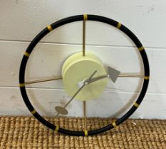 A Designersrevolt minimalist clock by Nelson Howard Miller (Dia30cm)