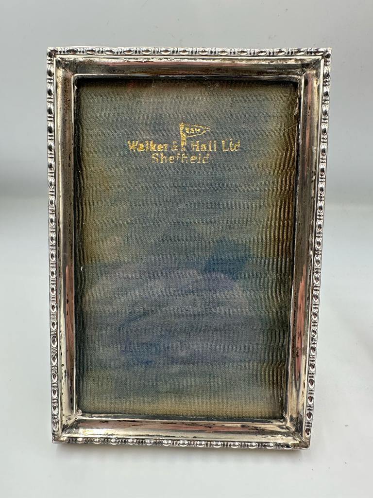 Two easel back silver photo frames, various hallmarks and makers. - Image 2 of 3