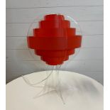 Strips table lamp by Preben Jacobsen and Fleming Brylle, acrylic glass 1970 Danish