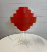 Strips table lamp by Preben Jacobsen and Fleming Brylle, acrylic glass 1970 Danish