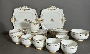 A Paragon bone china part tea service AF the sugar bowl being badly cracked