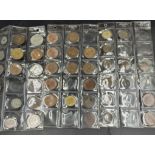 A selection of collectable coins, various countries.