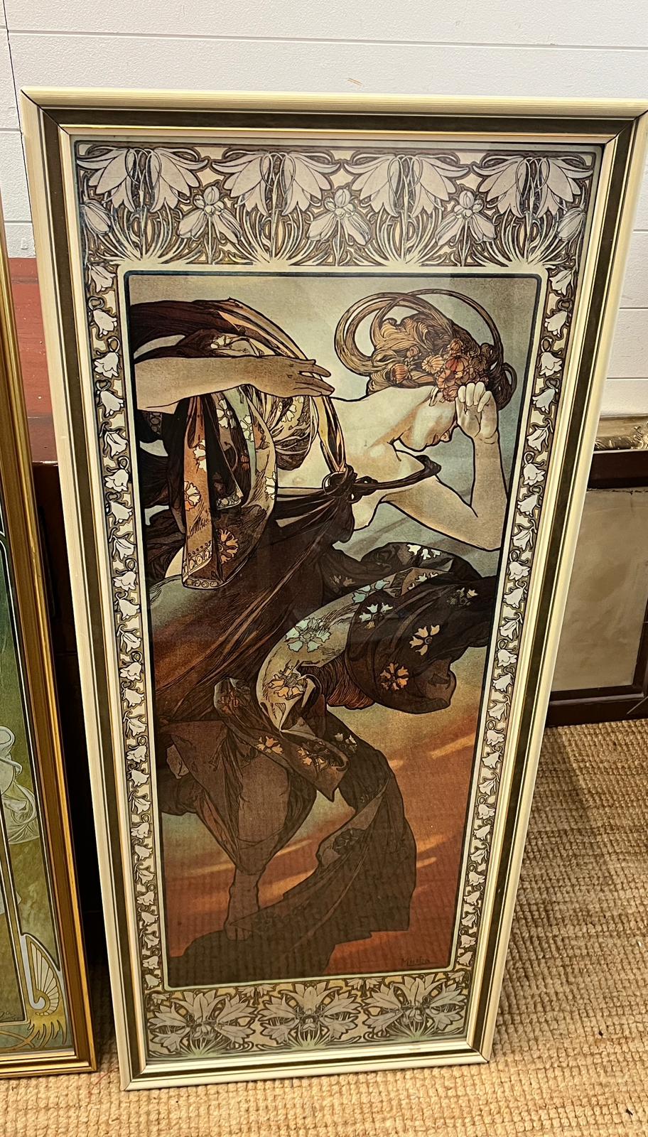 Six prints after Alphonse Mucha "The Seasons" 47cm x 122cm - Image 3 of 7