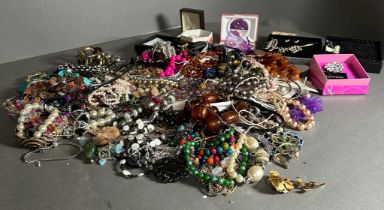 A large volume of costume jewellery