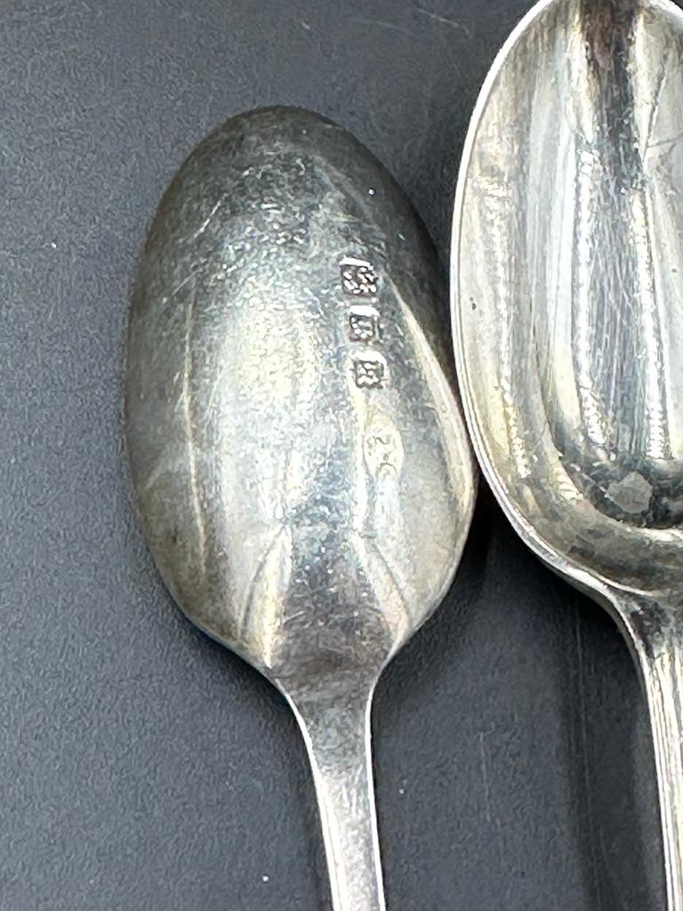 A set of six silver teaspoons hallmarked silver teaspoons, hallmarked for London 1933, by Josiah - Image 2 of 2