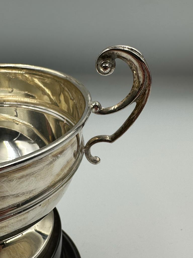 A two handled trophy on stand Approximate Total Weight 84g, hallmarked for Birmingham 1931 by - Image 2 of 4
