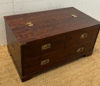 A military style coffee table by Laura Ashley (H50cm W100cm D57cm)