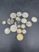 A quantity of British silver coins, circulated, various conditions