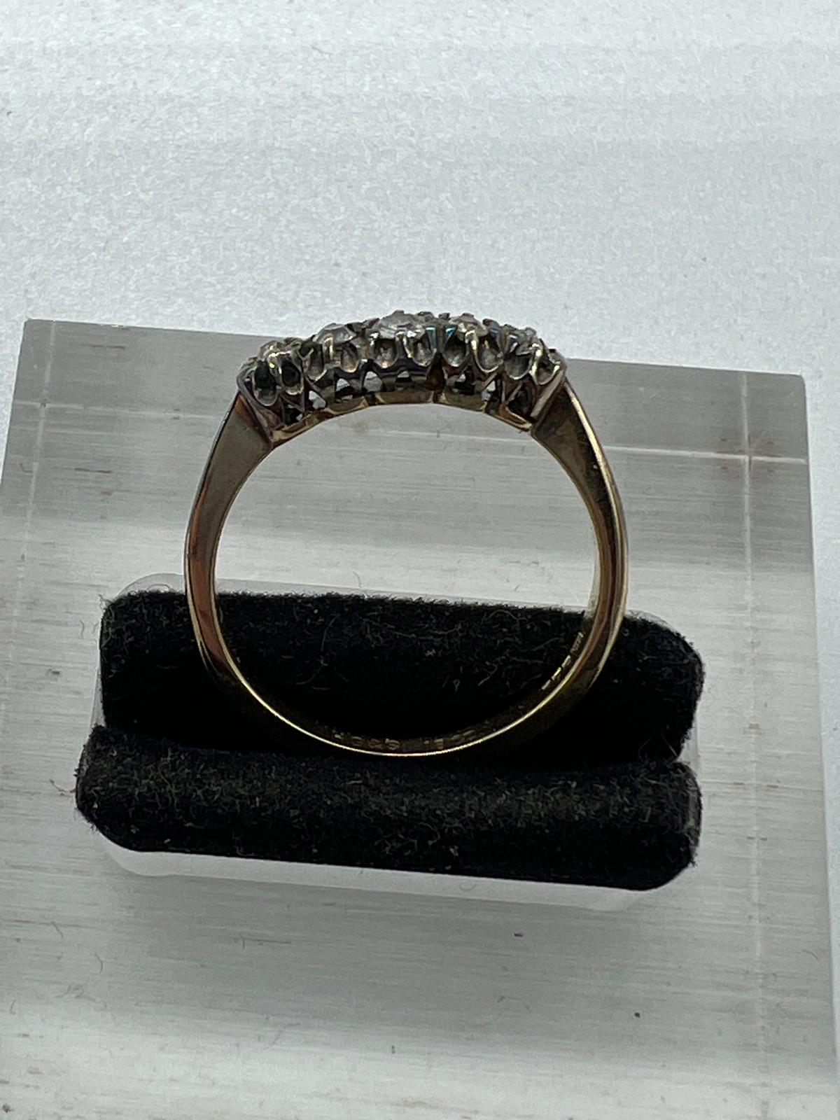 An 18ct five stone diamond ring, approximate size N - Image 4 of 7