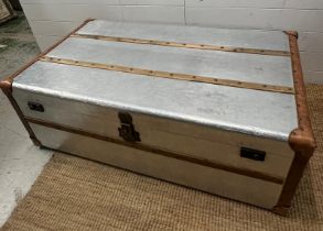 Aluminium trunk or coffee table (H42cm W120cm D70cm)