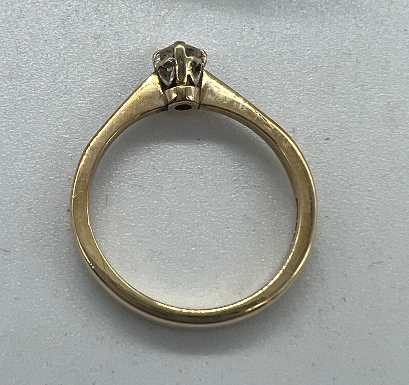 A 9ct gold diamond ring, approximate size N, (2.6g) - Image 4 of 4