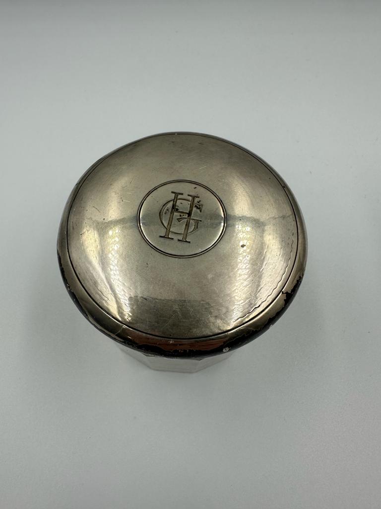 Hallmarked silver to include a napkin ring, spill vase and glass jar with silver lid - Image 4 of 5