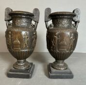 A pair of Neo Classical Grand Tour style "Townley Vases" (H20cm)