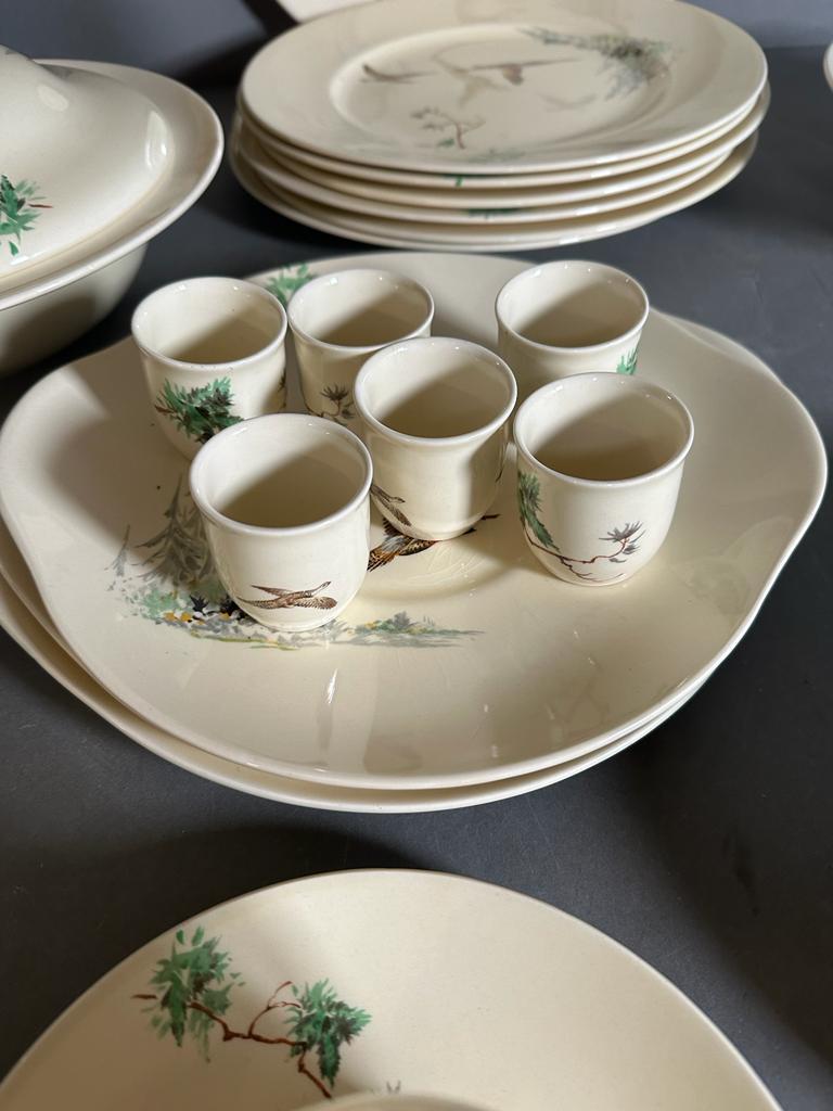 A part tea service by Queen Anne including, sandwich plate, six cups and saucers etc Condition - Image 2 of 5