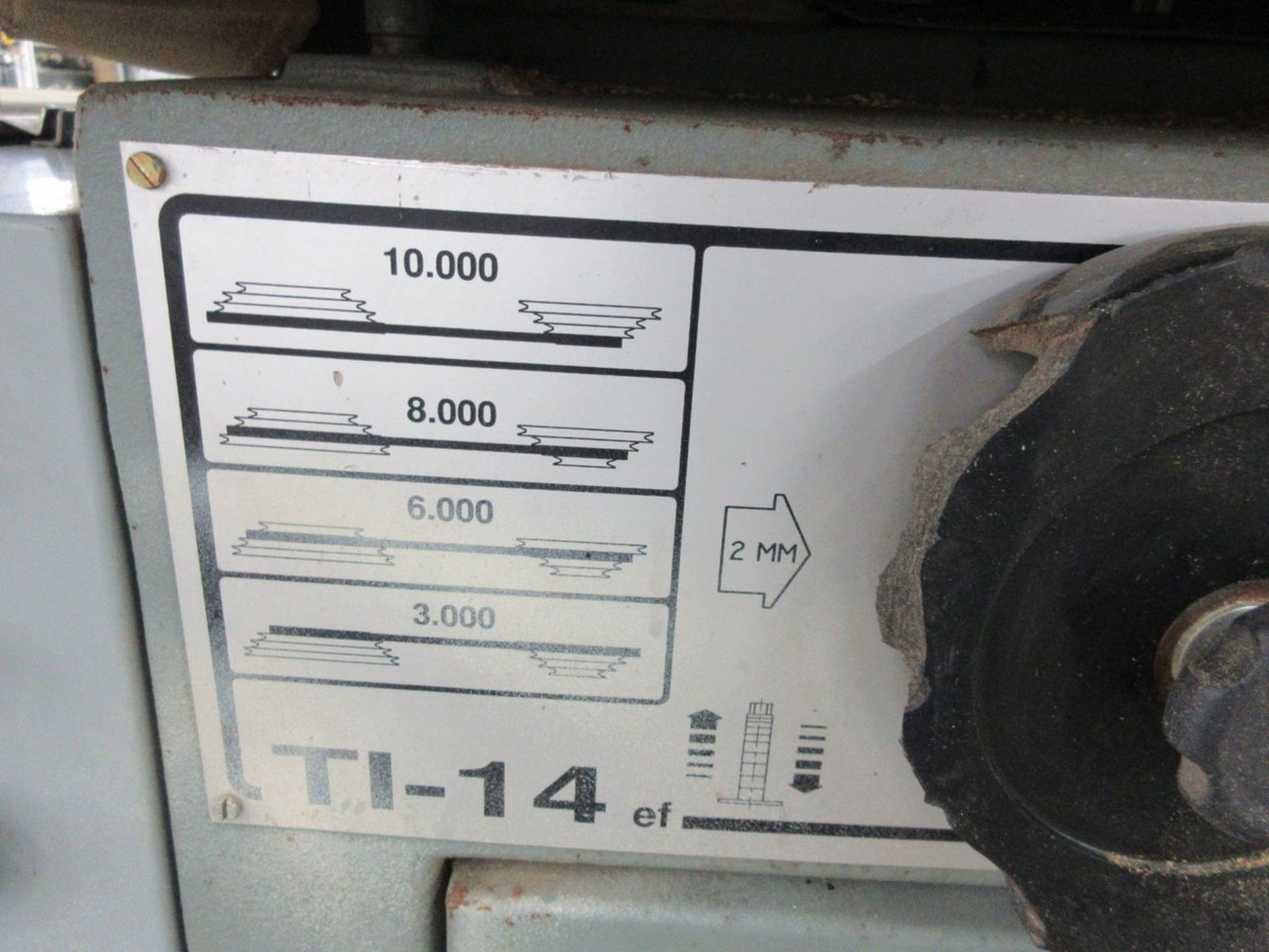 Invicta Model TI-14 Single Spindle Vertical Shaper, S/N: 2587 (2006); with 2 in. Arbor, 10,000 - Image 2 of 4