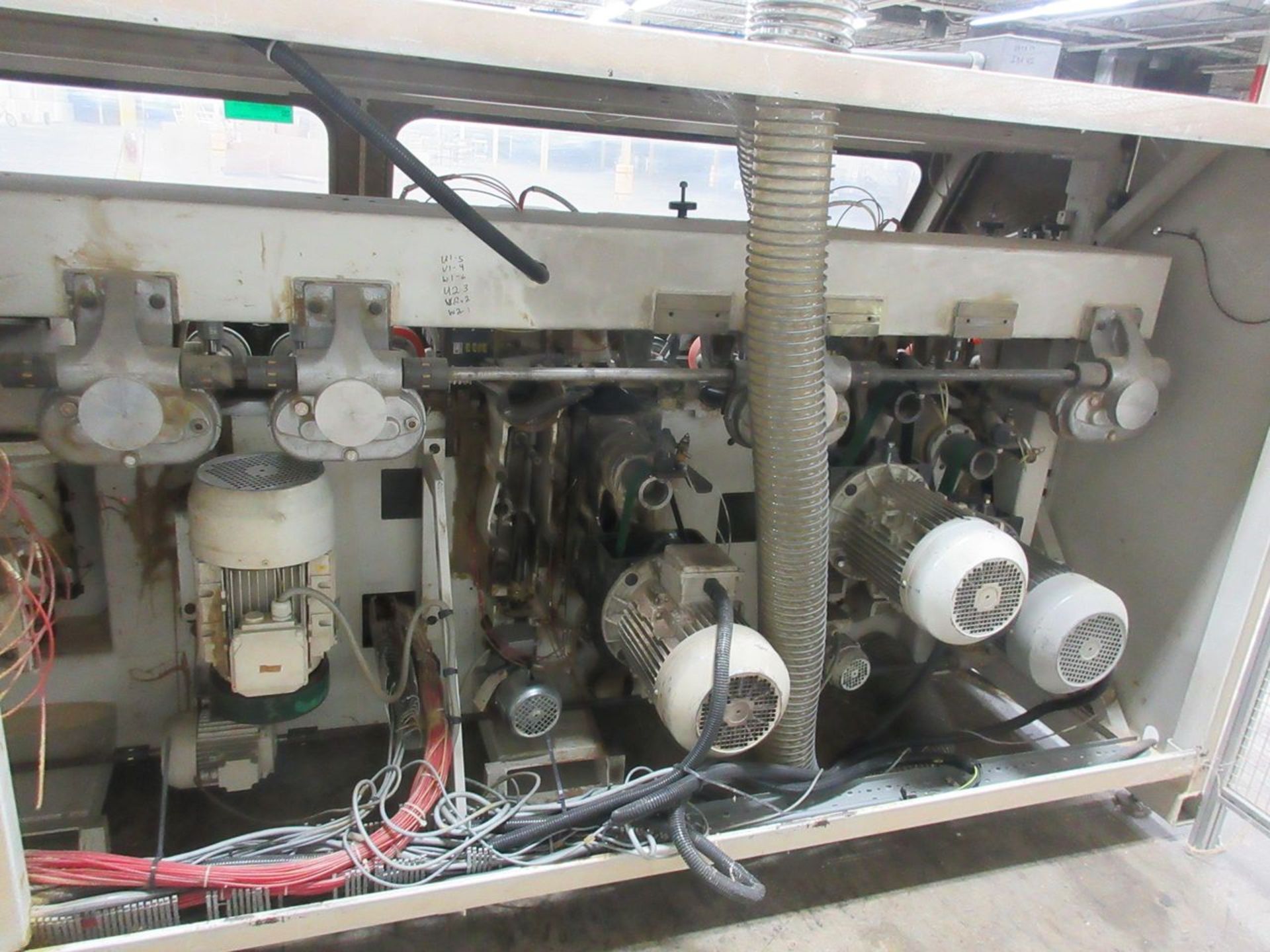 SCM 9-Head Topset XL Continuous Feed-Through Moulder, S/N: AA1/014774 (2005); with Extra Motors, - Image 8 of 13