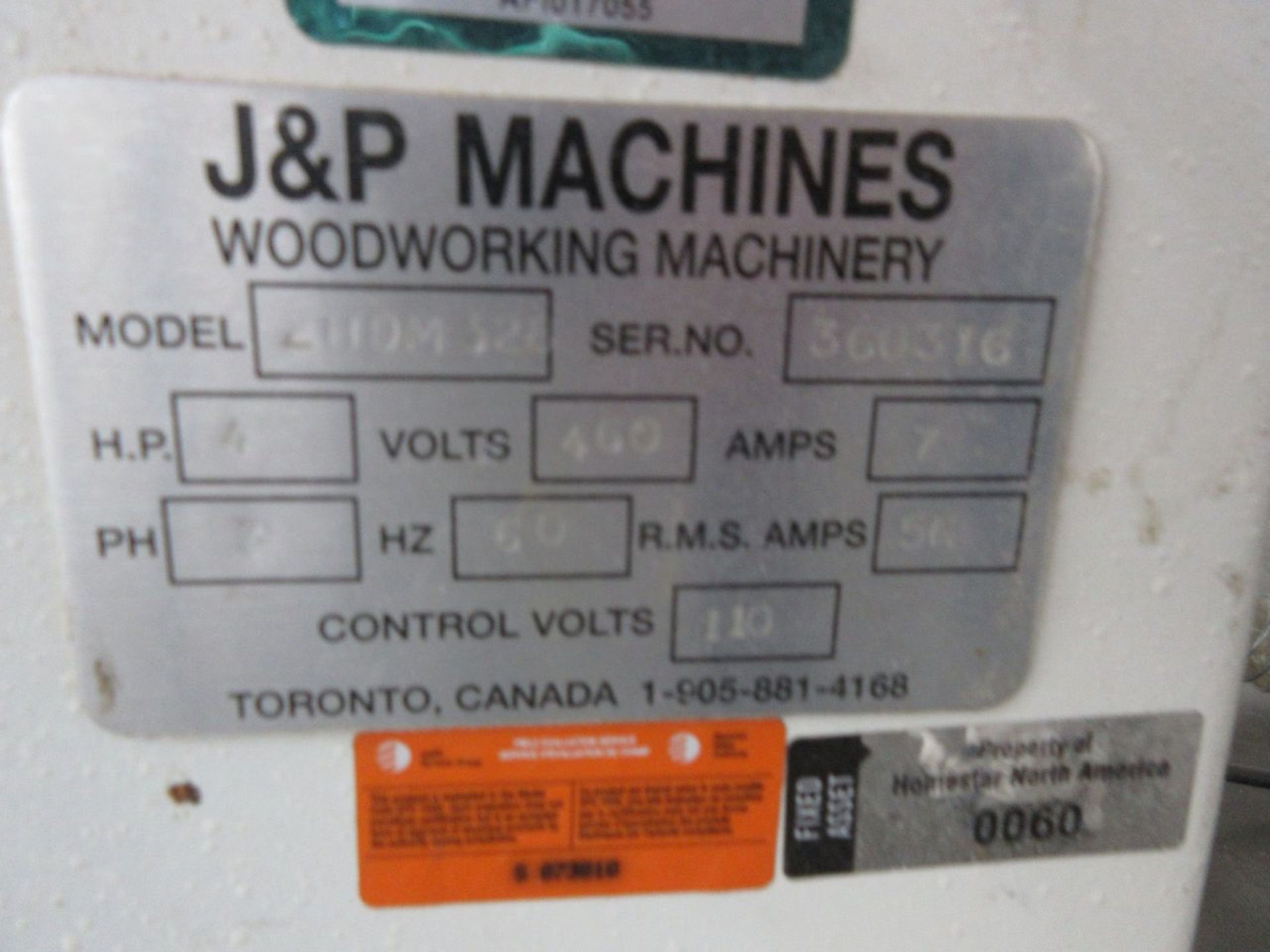 J & P Machines Model 2HDM328 Opposing 8-Spindle Drawer Side Drilling/Boring Machine, S/N: 360316 ( - Image 5 of 5