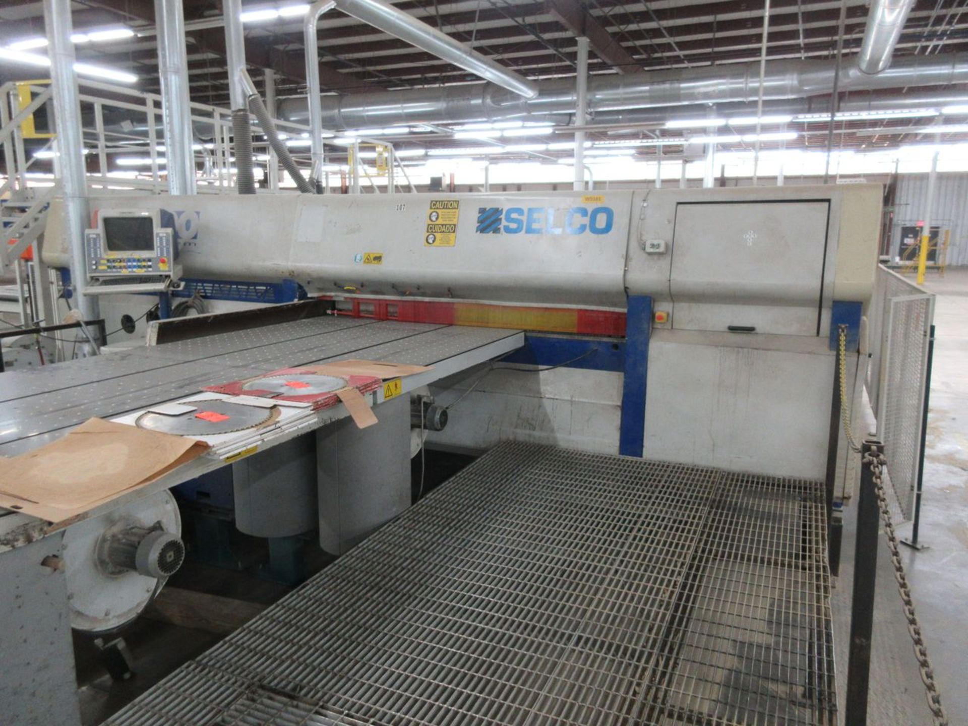 Selco 102 in. Model WNA600 CNC 2-Pass Horizontal Angular Panel Saw, S/N: 4110 (2000); with Shuttle - Image 5 of 19