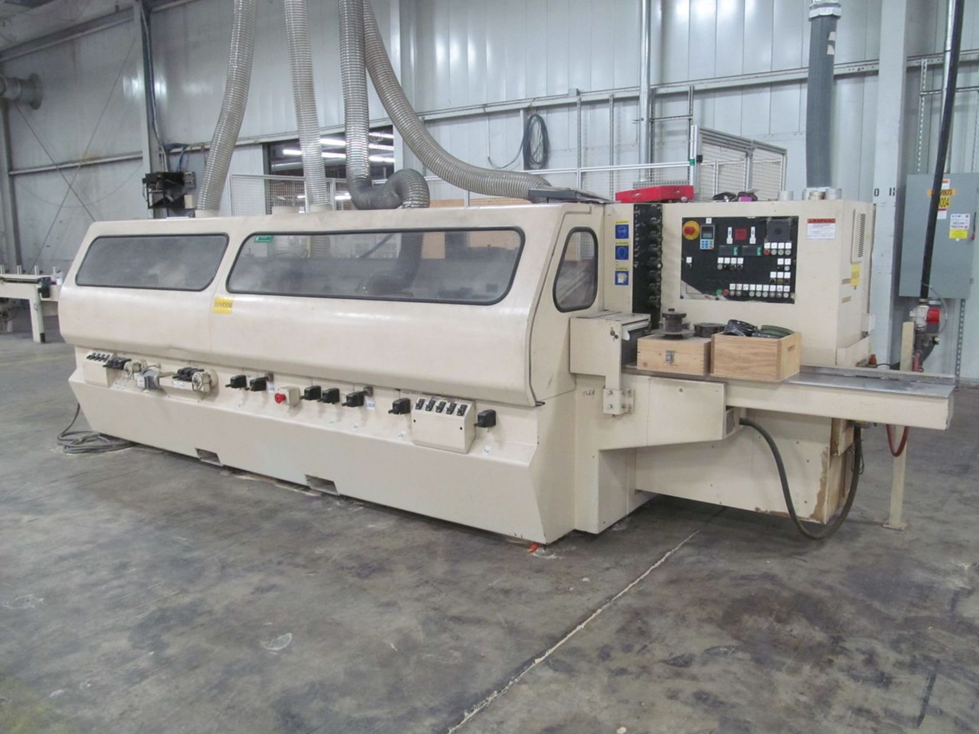 SCM 9-Head Topset XL Continuous Feed-Through Moulder, S/N: AA1/014774 (2005); with Extra Motors,