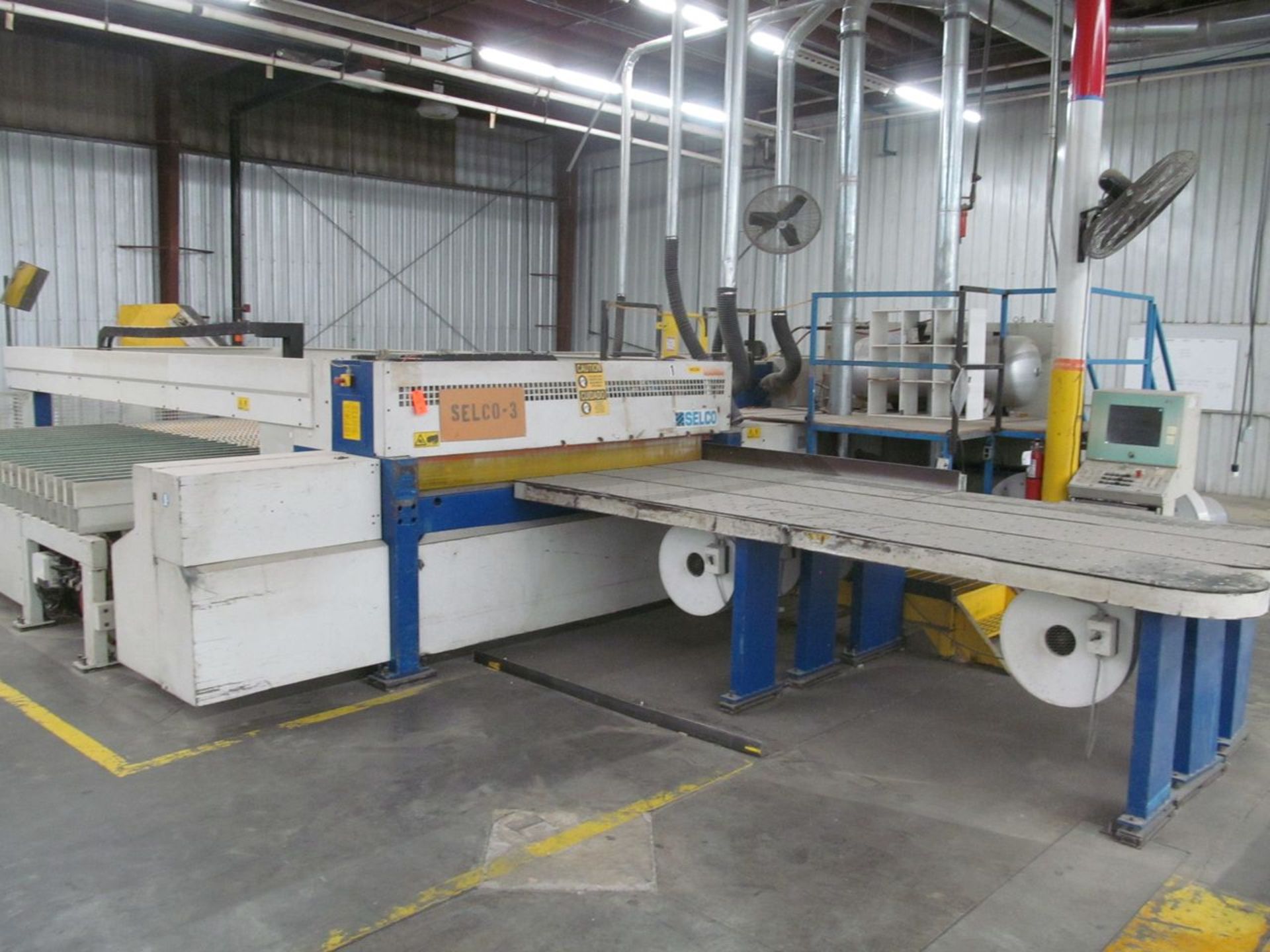 Selco 102 in. Model WNA512 CNC 2-Pass Horizontal Angular Panel Saw, S/N: 80657 (1999); with (3) 24 - Image 2 of 19