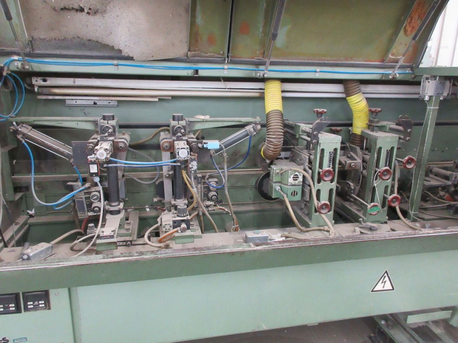 Homag Type KL87/A/30 Double End Edge Bander, S/N: 0-200-08-0007 (1985); with Coil Feed Reel, Glue - Image 12 of 17