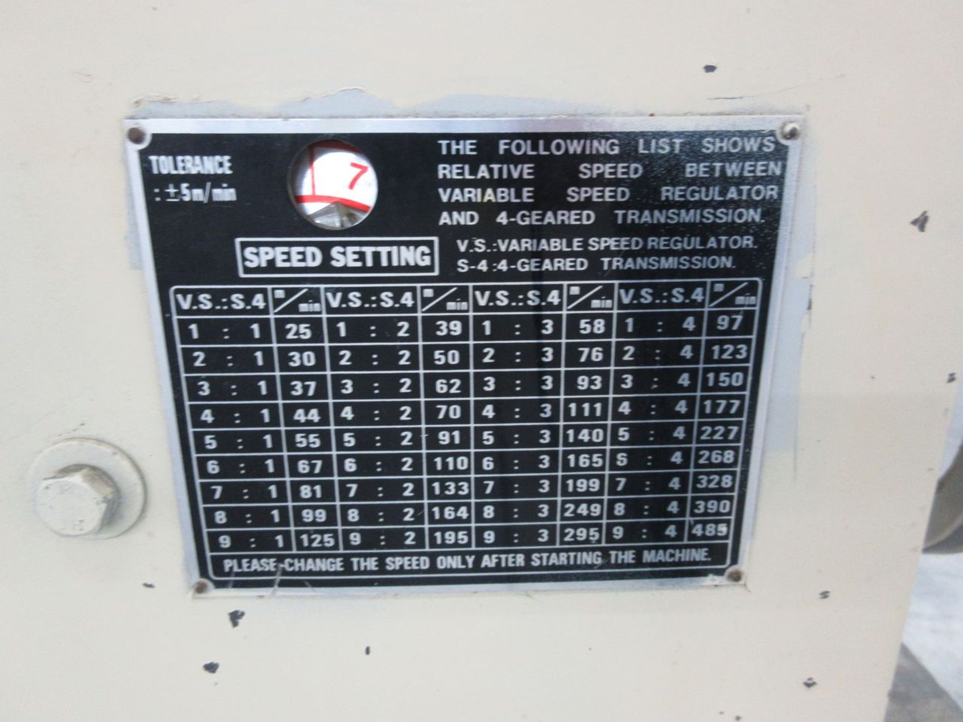 MSC 20 in. Model 0951-4647 Vertical Band Saw, S/N: N0550381; with 29-1/4 in. x 26-3/4 in. Tilting - Image 5 of 6