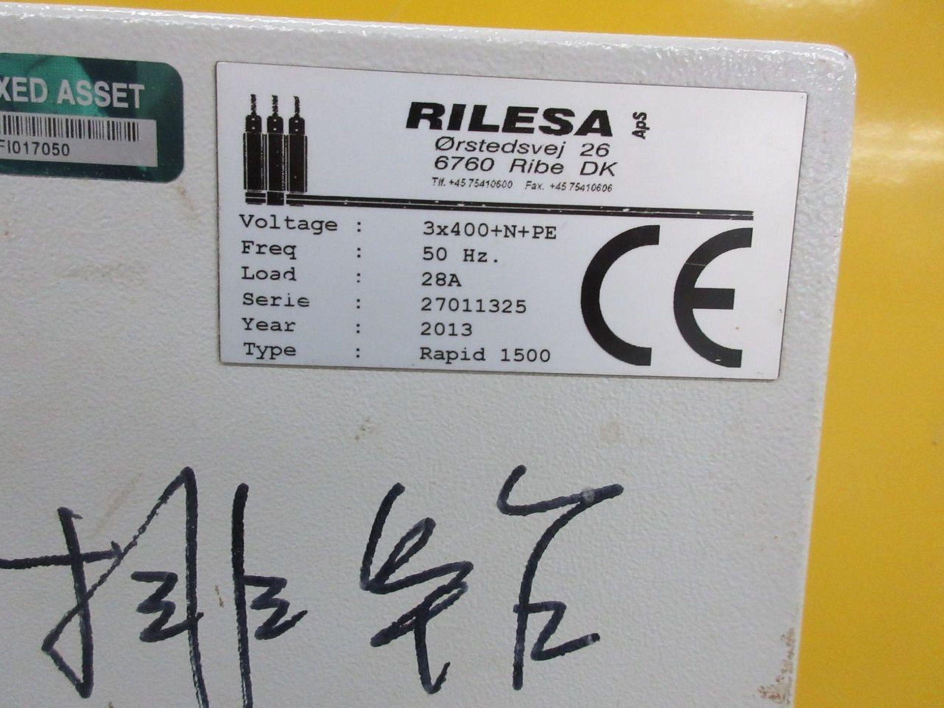 Rilesa Rapid-1500 Automatic Dowel Drilling Machine, S/N: 27011325 (2013); Opposing 5-Spindle - Image 7 of 8