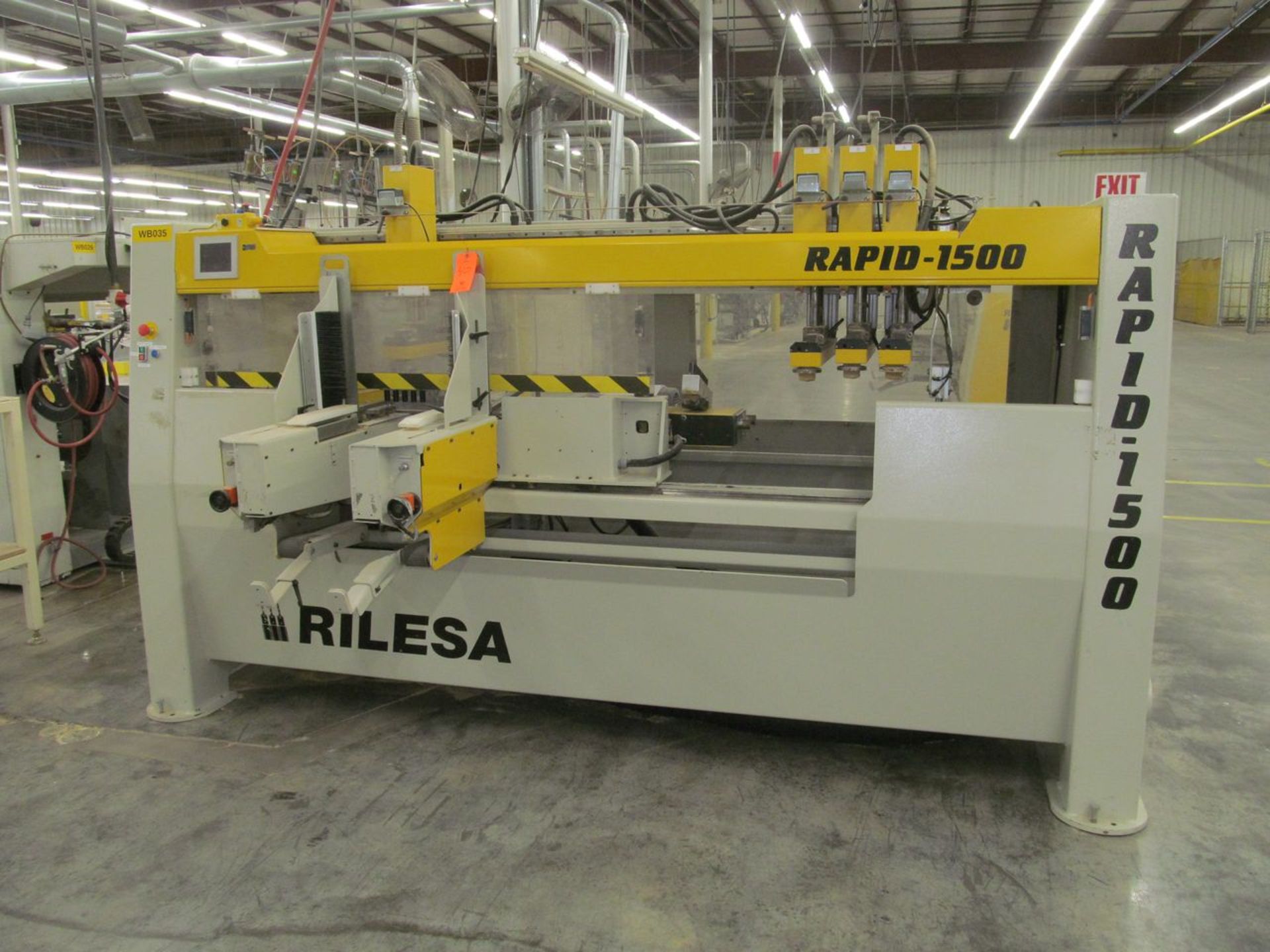 Rilesa Rapid-1500 Automatic Dowel Drilling Machine, S/N: 27011325 (2013); Opposing 5-Spindle - Image 2 of 8