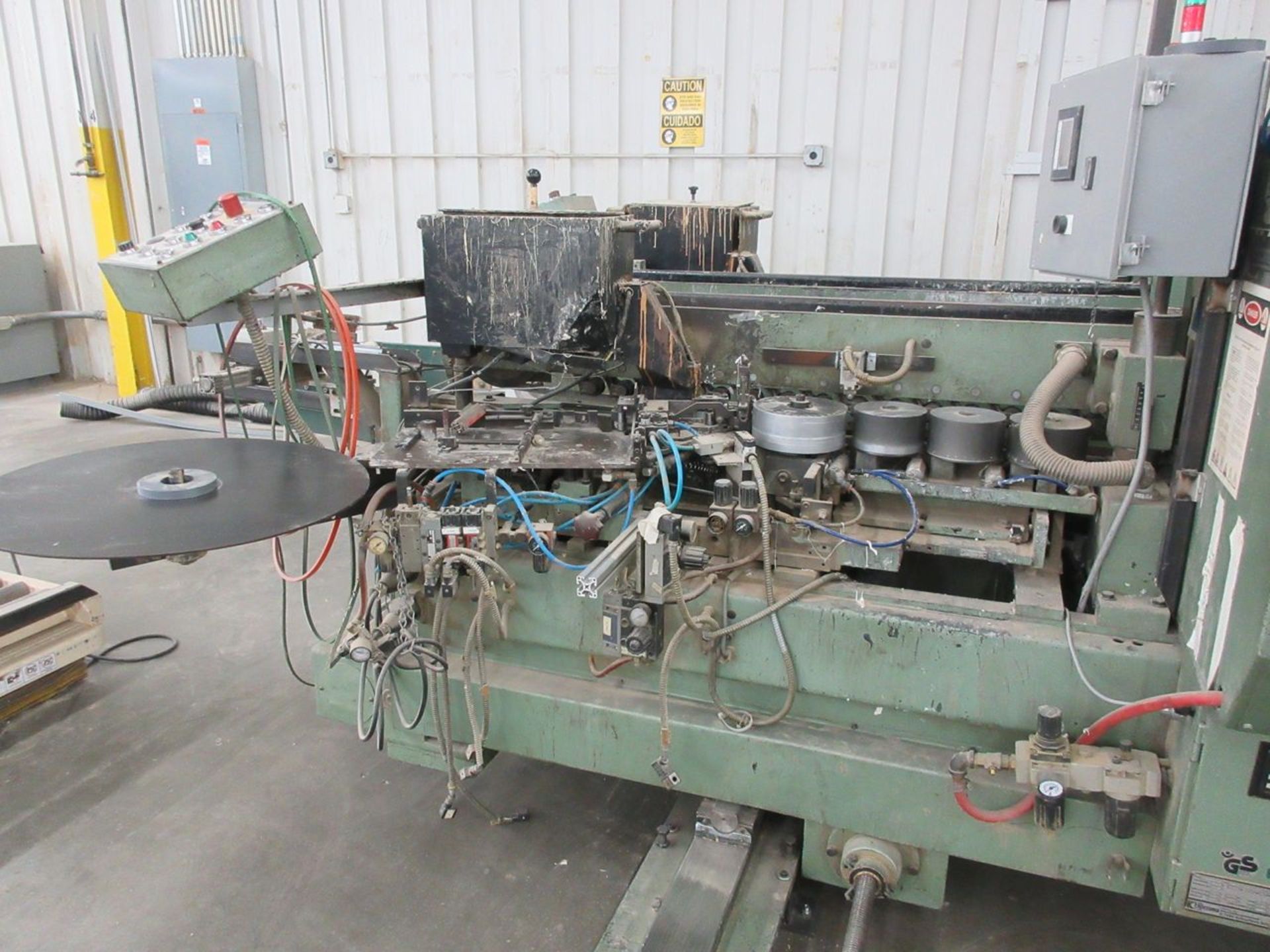 Homag Type KL87/A/30 Double End Edge Bander, S/N: 0-200-08-0007 (1985); with Coil Feed Reel, Glue - Image 11 of 17