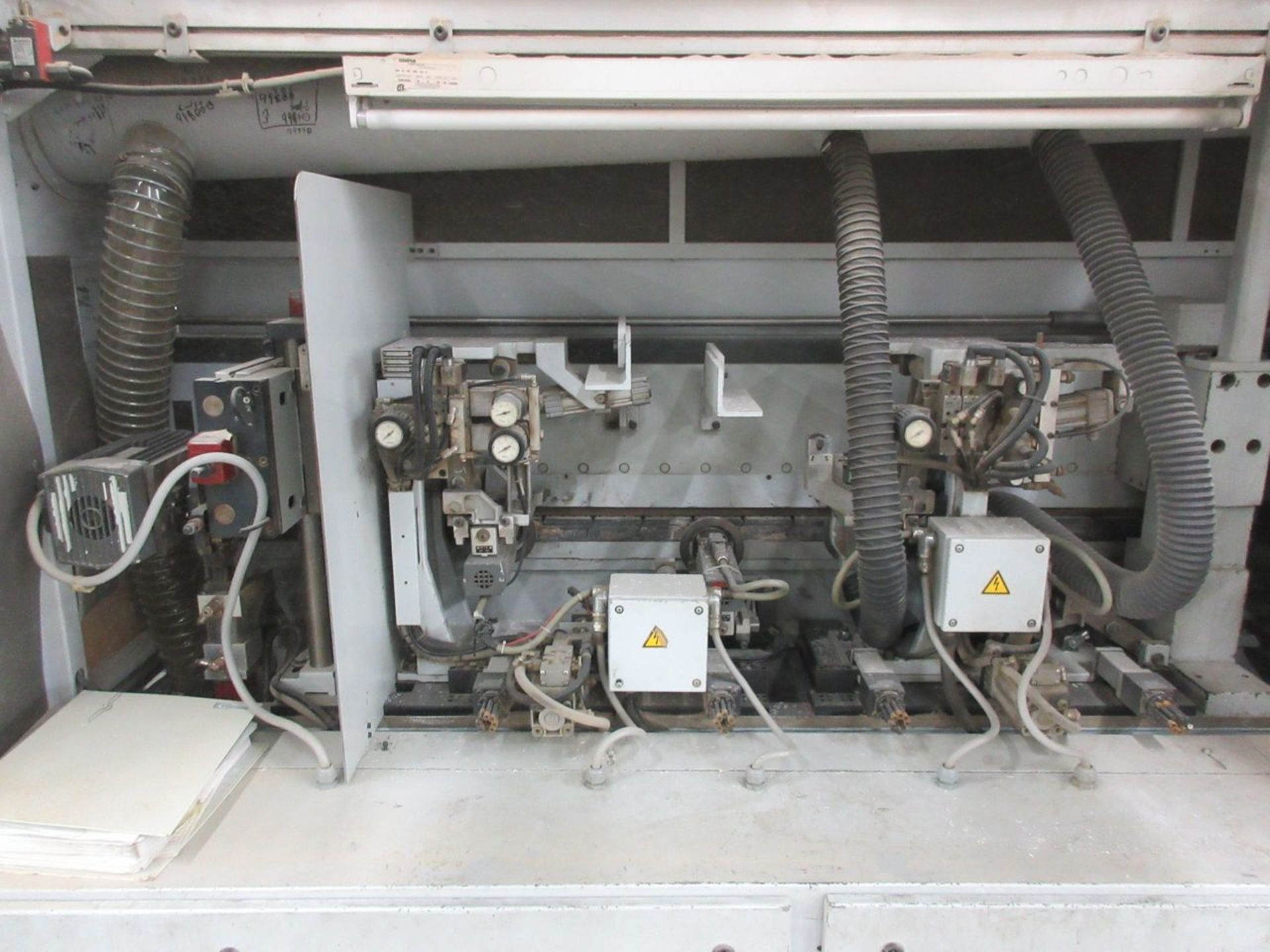 Homag Type KL25/7/A12/20 Double End Edge Bander, S/N: (1998); with Strip Feed, Glue Station, - Image 6 of 18