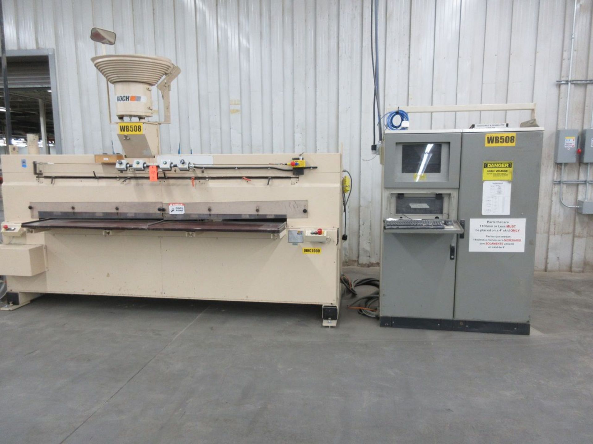 Koch Sprint PTP-L Dowel Driving (Insertion) Machine, S/N: A0103/6560 (2001); 92 in. wide, Top - Image 2 of 8