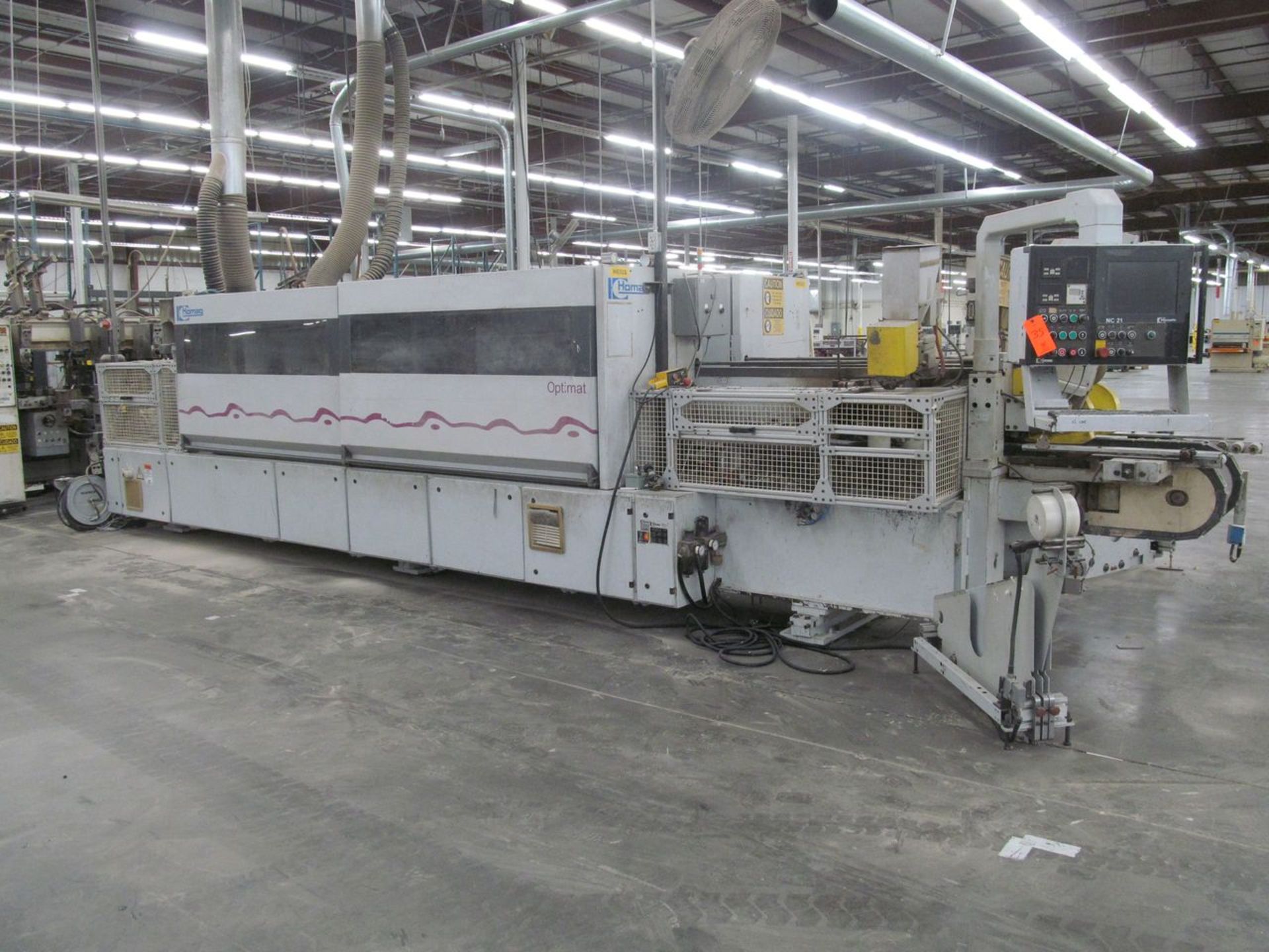 Homag Type KL25/7/A12/20 Double End Edge Bander, S/N: (1998); with Strip Feed, Glue Station,