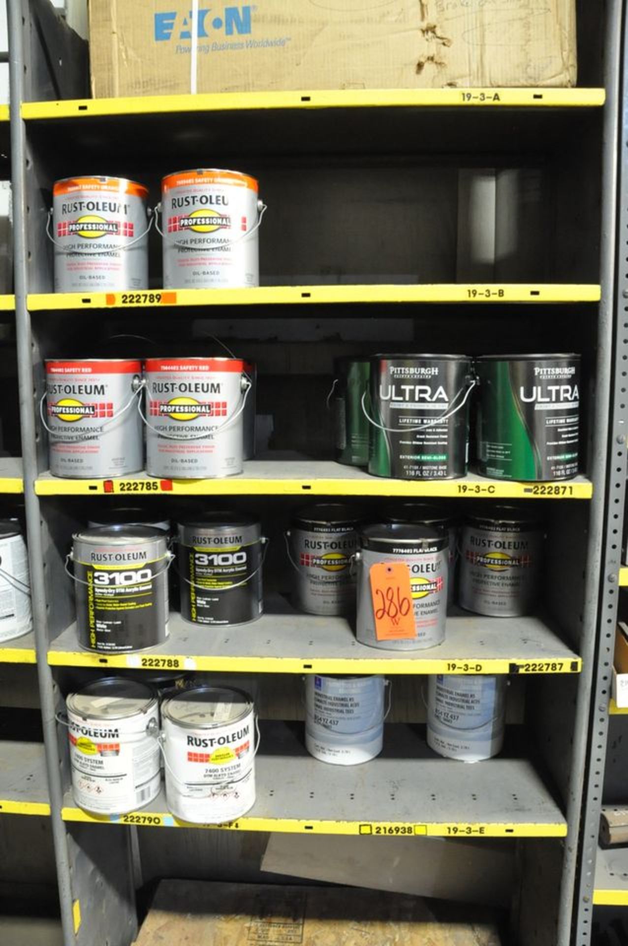 Lot - Various Gallon Cans of Paint in (2) Sections, (Storeroom) - Image 2 of 4