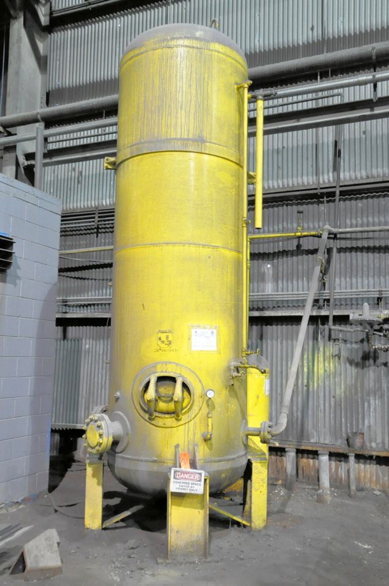 Buffalo Pitts Vertical Air Receiving Tank, (Mill Bldg North End)