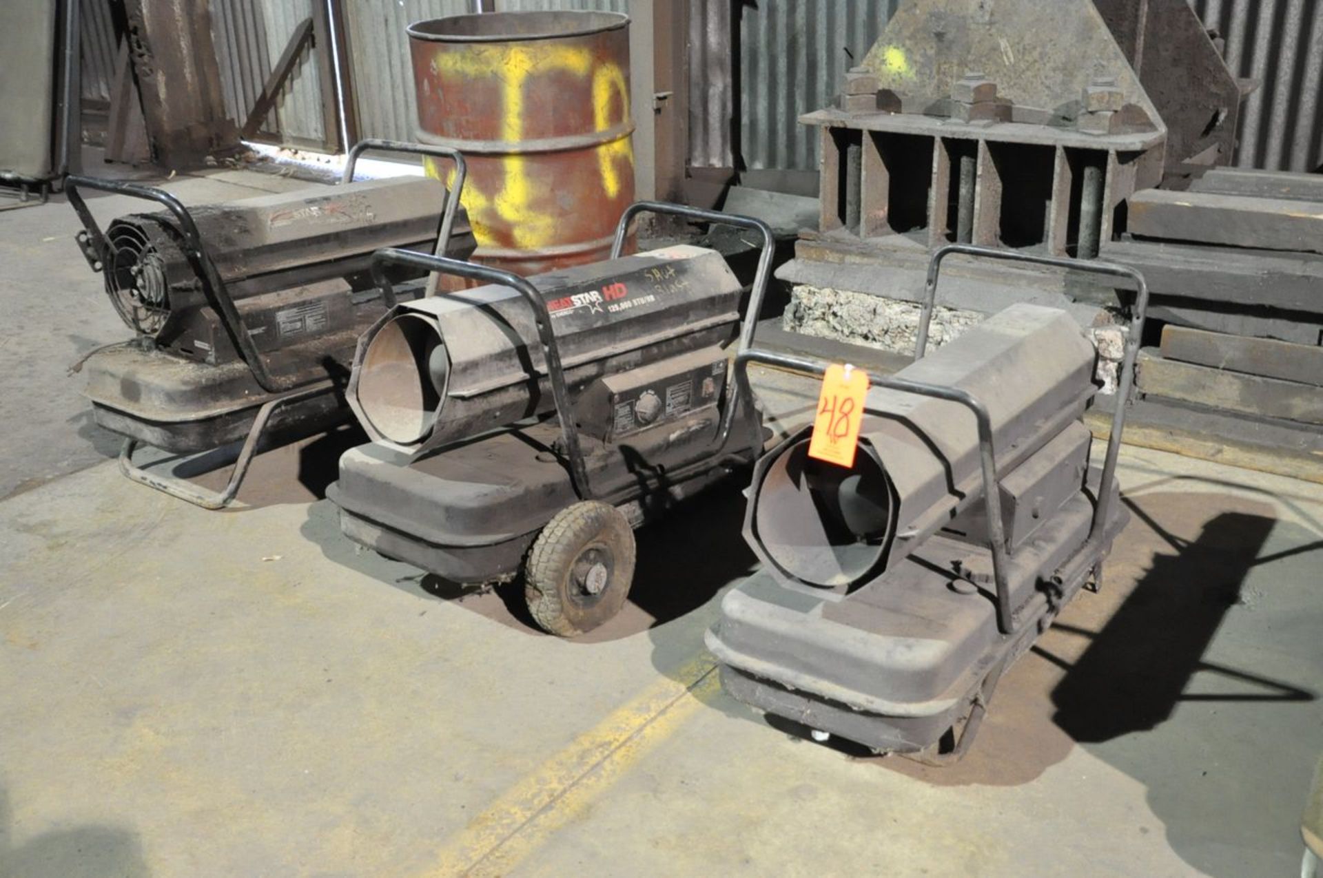 Lot - (3) Kerosene/Diesel Fuel Portable Heaters, (Mill Annex)