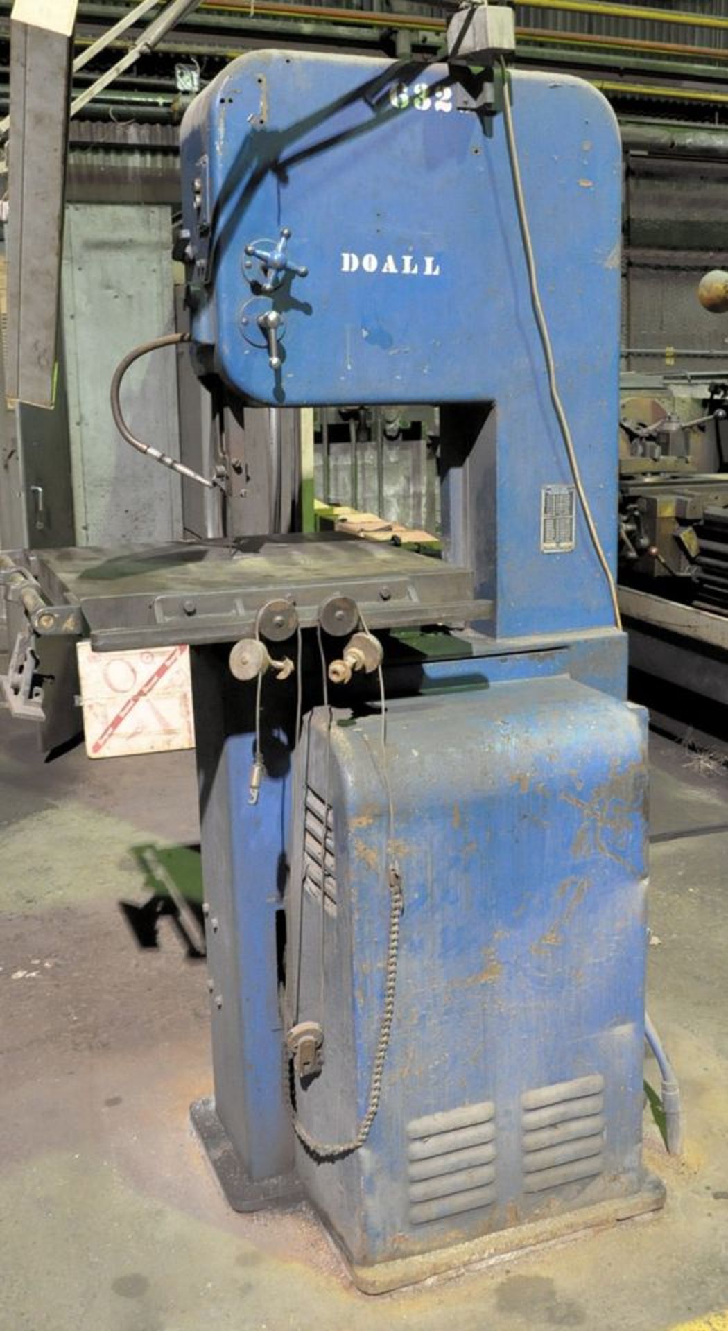 DoAll Model ML, 16" Vertical Contour Metal Cutting Band Saw, S/n 4611530, 24" x 24" Work Surface, - Image 2 of 6