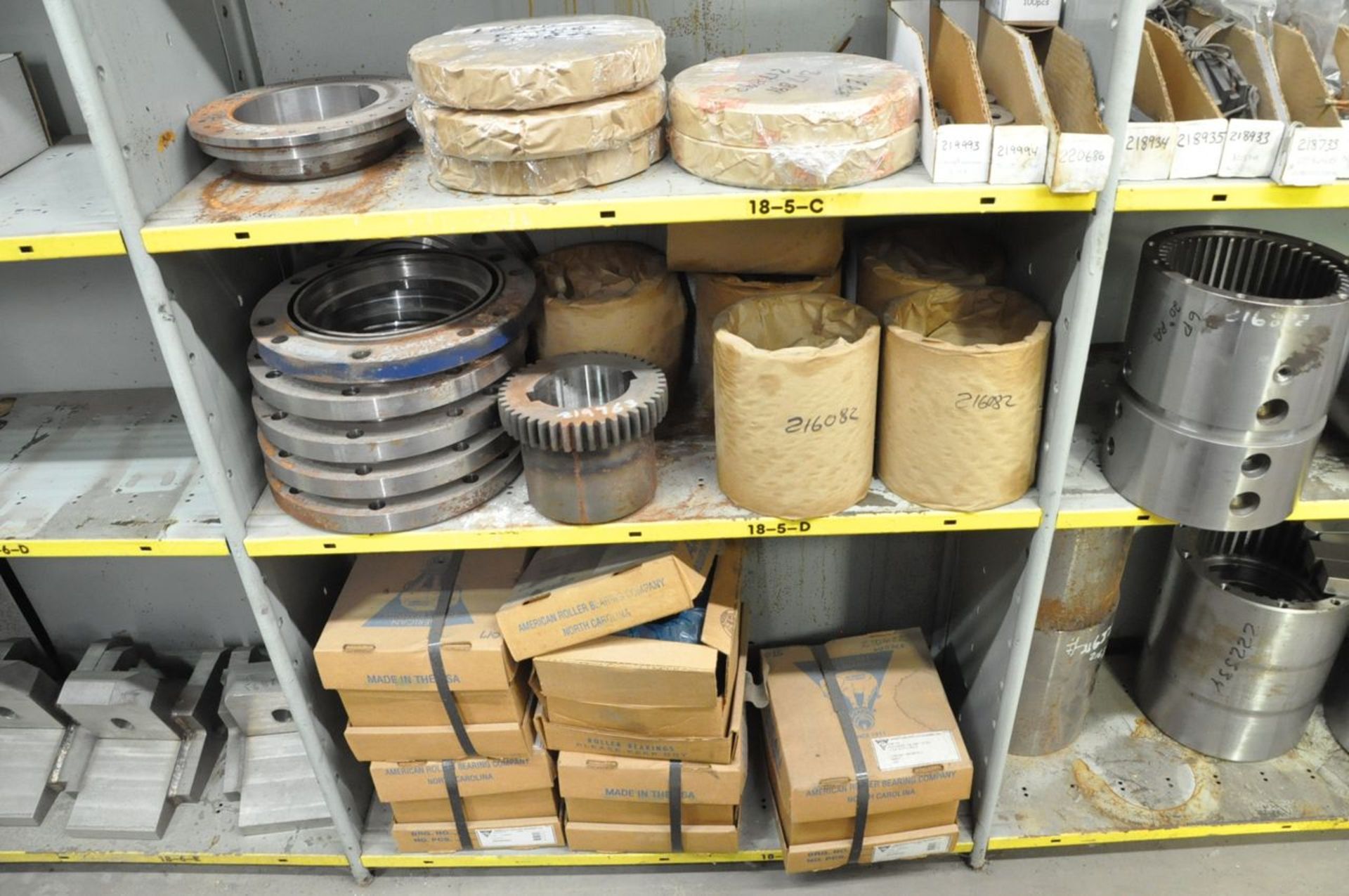 Lot - Various Machine Parts in (6) Sections and on (2) Pallets Along (1) Wall, (Storeroom) - Image 12 of 18