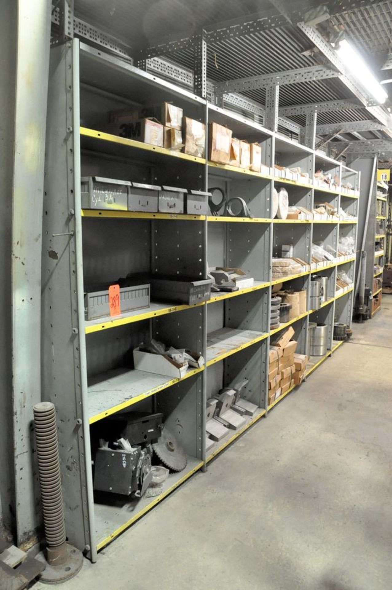 Lot - Various Machine Parts in (6) Sections and on (2) Pallets Along (1) Wall, (Storeroom) - Image 2 of 18