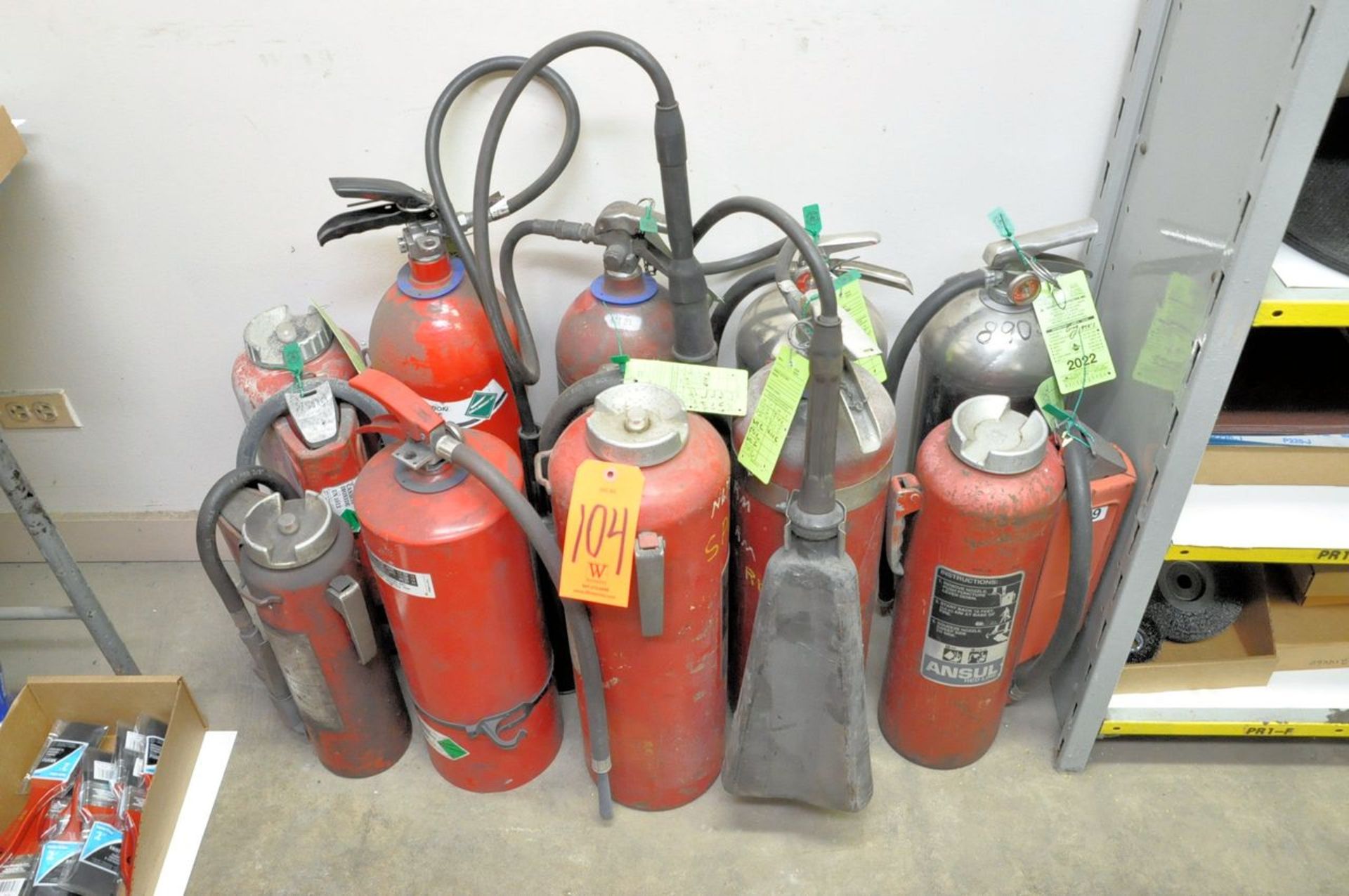 Lot - Various Fire Extinguishers, (Storeroom)