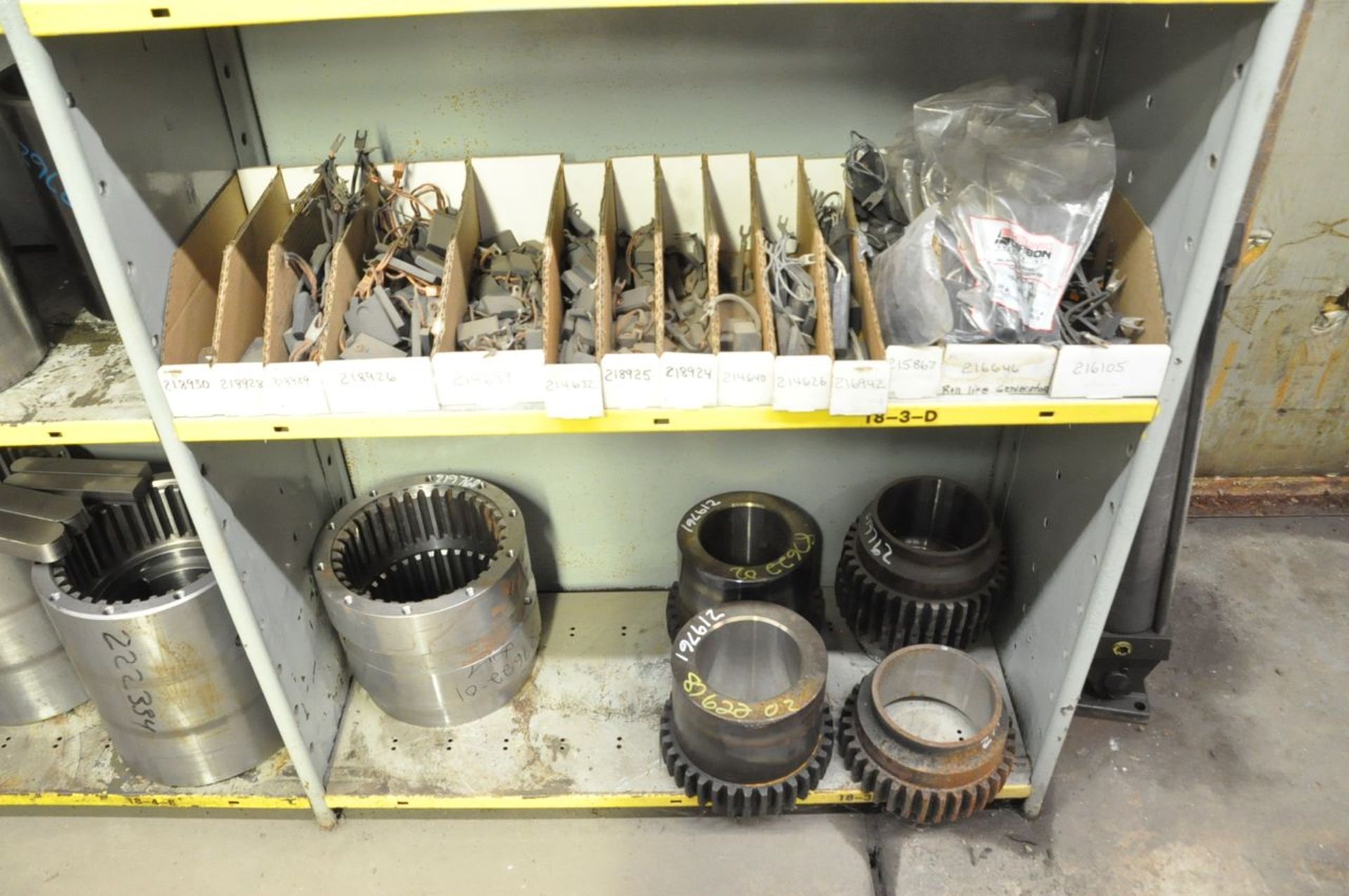 Lot - Various Machine Parts in (6) Sections and on (2) Pallets Along (1) Wall, (Storeroom) - Image 6 of 18