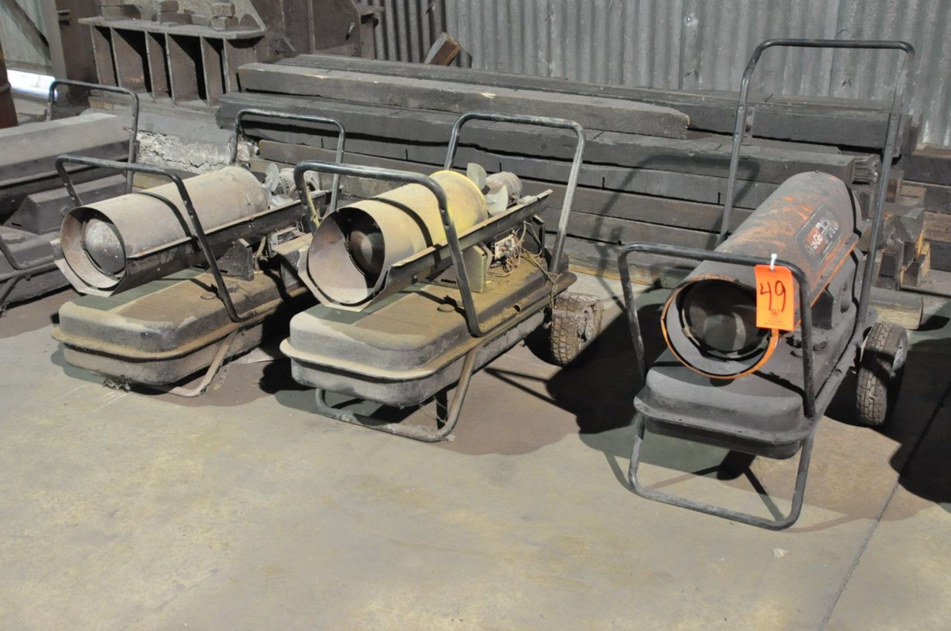 Lot - (3) Kerosene/Diesel Fuel Portable Heaters, (Mill Annex)