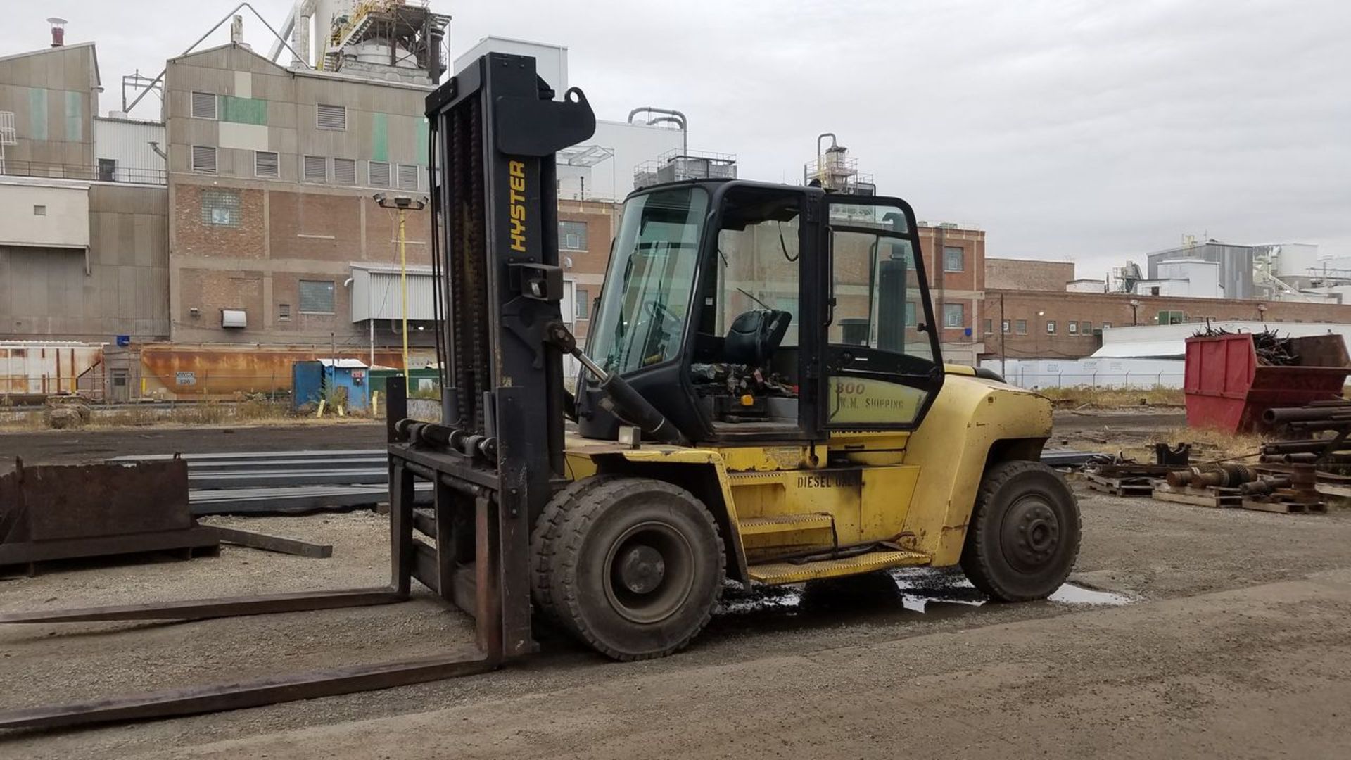 Hyster Model H300HD, 29,800-Lbs. x 147.6" Lift Capacity Diesel Fork Lift Truck, S/n G019E02325G,