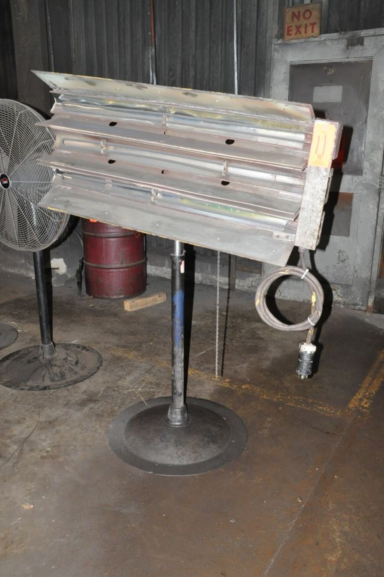 42" 3-Element Electric Heater on Pedestal Base, (Mill Annex)