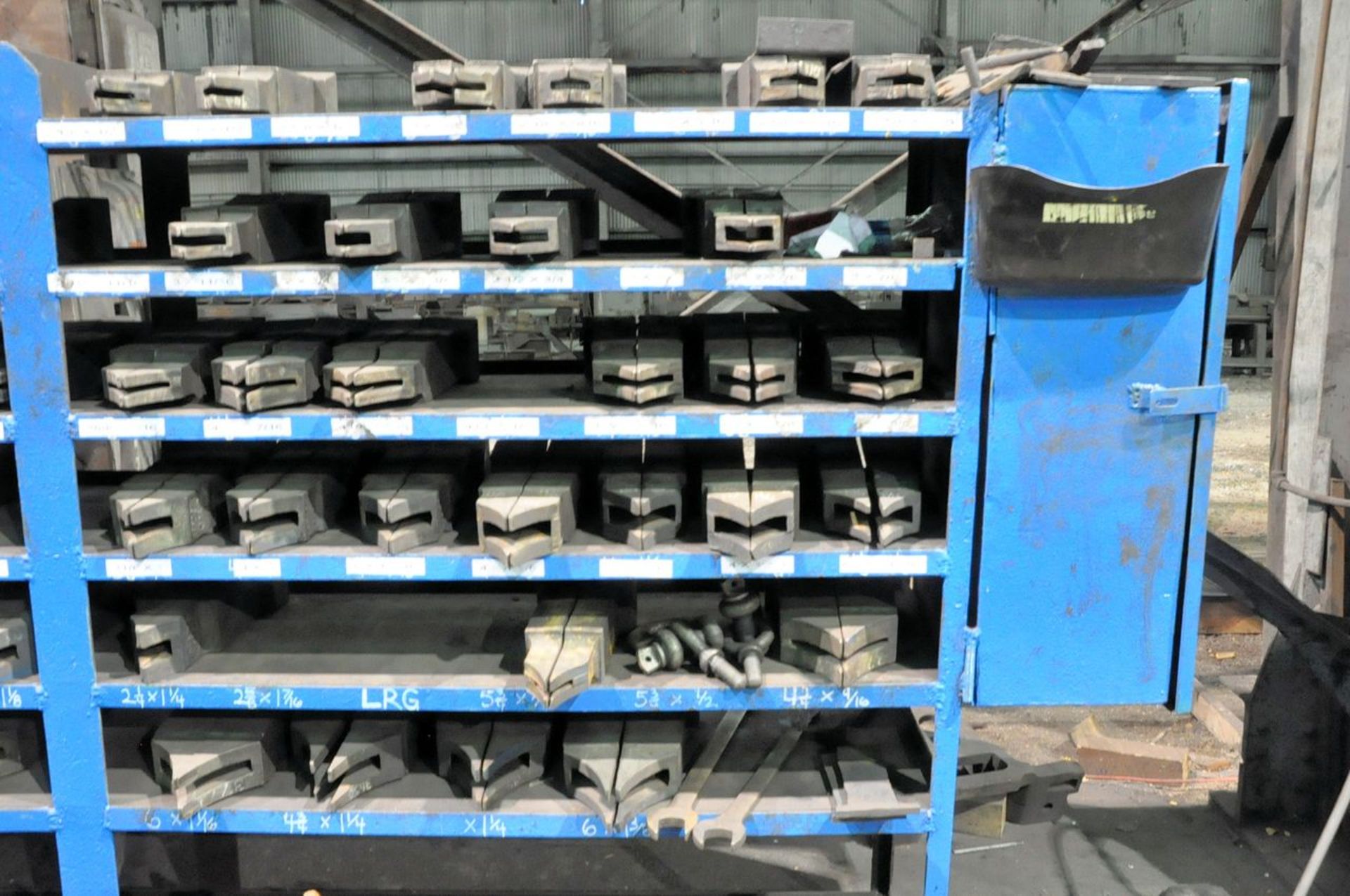 Lot - Various Roll Stand Repair on (1) Blue Shelving Unit and (1) Stand, (Mill Bldg North End) - Image 2 of 4