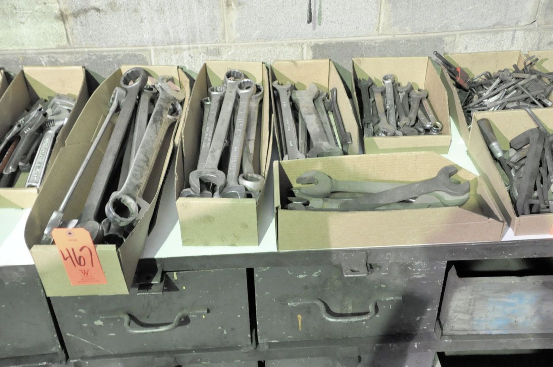 Lot - Mechanic's Wrenches in (5) Boxes, (Machine Shop)
