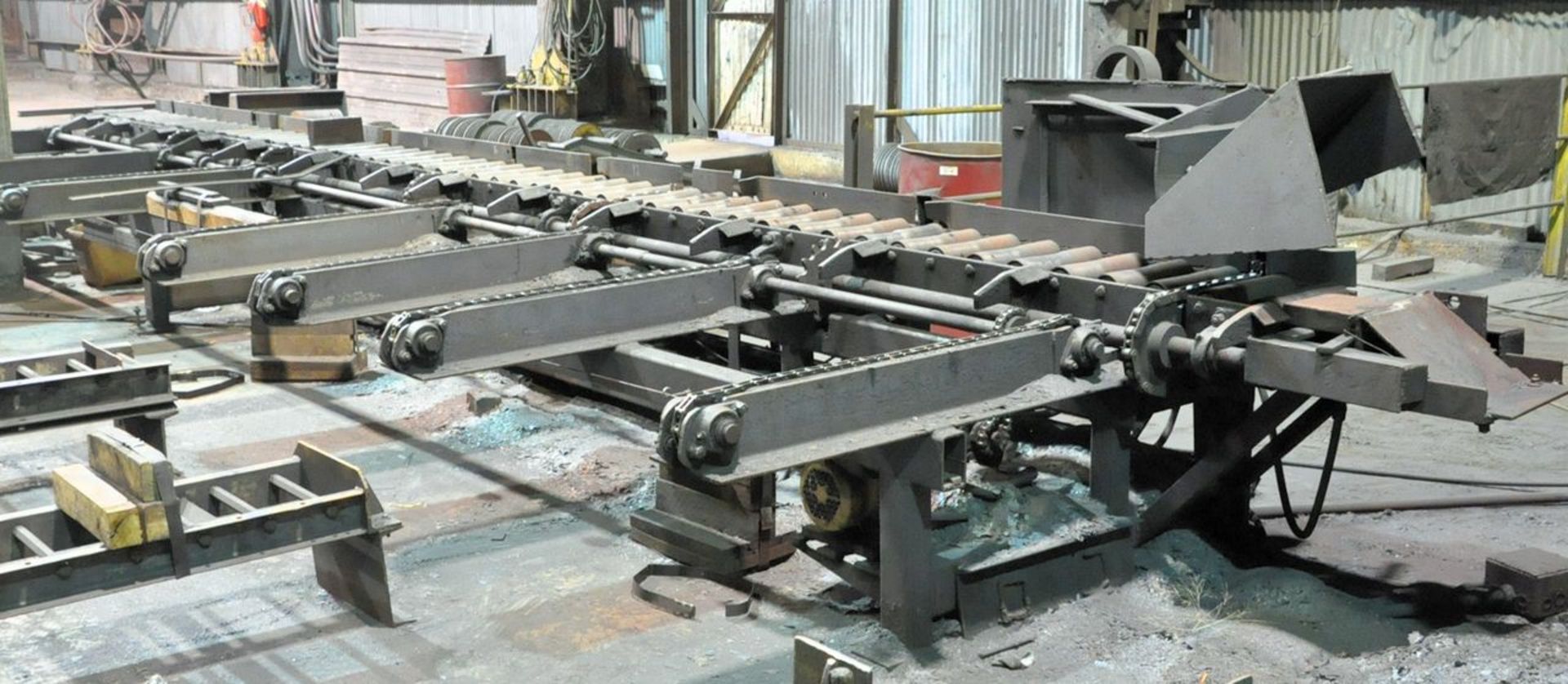 Sutton 2-Plane Straightener with Motorized Infeed and Outfeed Conveyors and Stack Stands, (Mill - Image 3 of 8