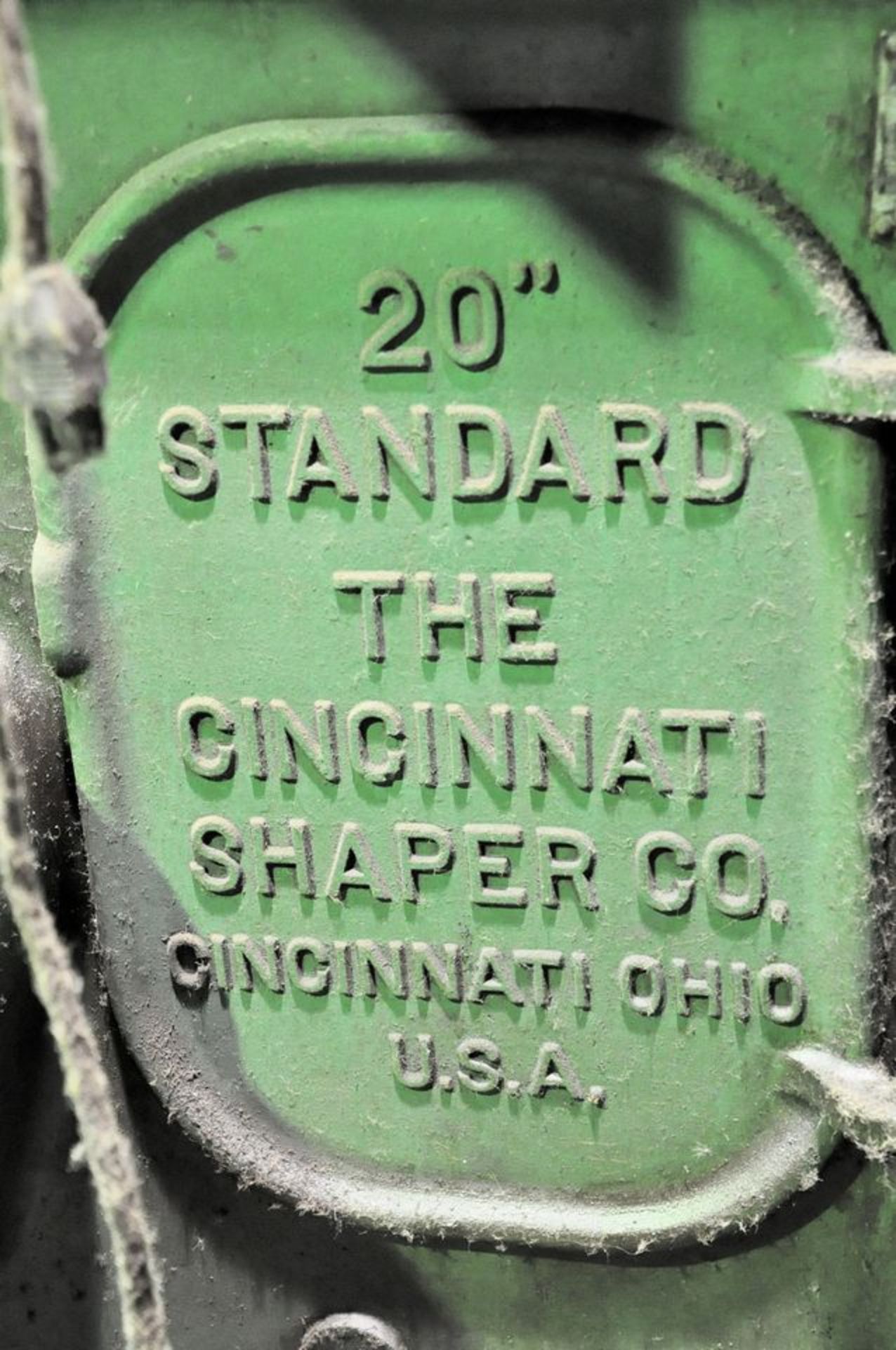 Cincinnati 20" Standard Shaper, S/n N/a, 12" Machine Vise, Work Light, (Machine Shop) - Image 8 of 8